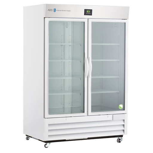 49 Cu. Ft. Double Swing Glass Door Premier Laboratory Refrigerator . Warranty: 2/5