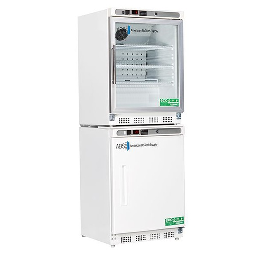 9 Cu.Ft Total Capacity, 2 Ext.Doors (Solid & Glass) Premier Combination Refrigerator/Freezer Warranty: 2/5