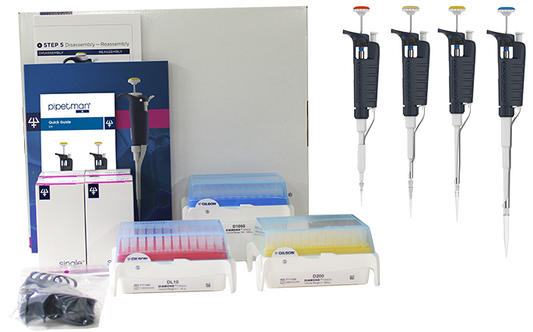 * Save 39%* Gilson Pipetman 4-Pack Starter Kit: P2, P20, P200, P1000
