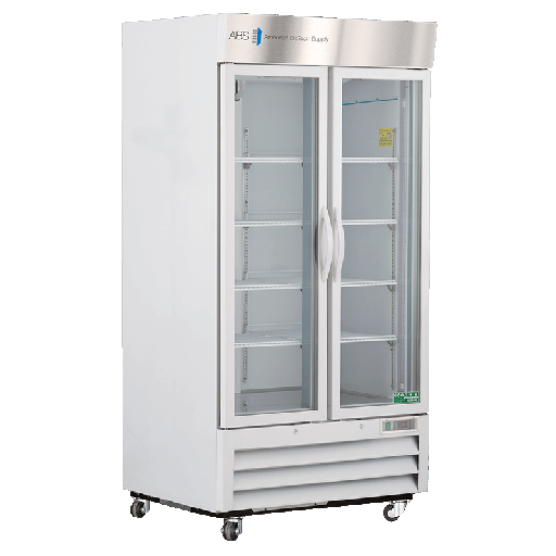 36 Cu. Ft. Double Swing Glass Door Standard Laboratory Refrigerator. Warranty: 1/5