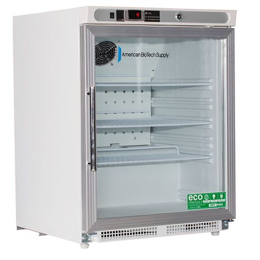4.6 Cu. Ft, ADA Glass Door Premier Undercounter Built-In Refrigerator. Warranty: 2/5
