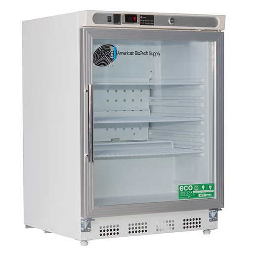 4.6 Cu. Ft Glass Door Premier Undercounter Built-In Refrigerator. Warranty: 2/5