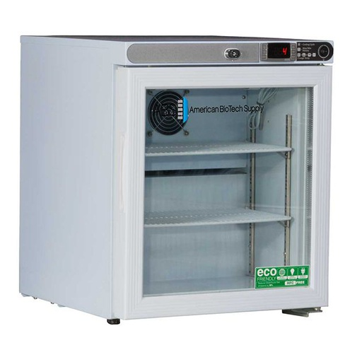1.0 Cu. Ft Premier Undercounter Freestanding Glass Door Refrigerator. Warranty: 2/5